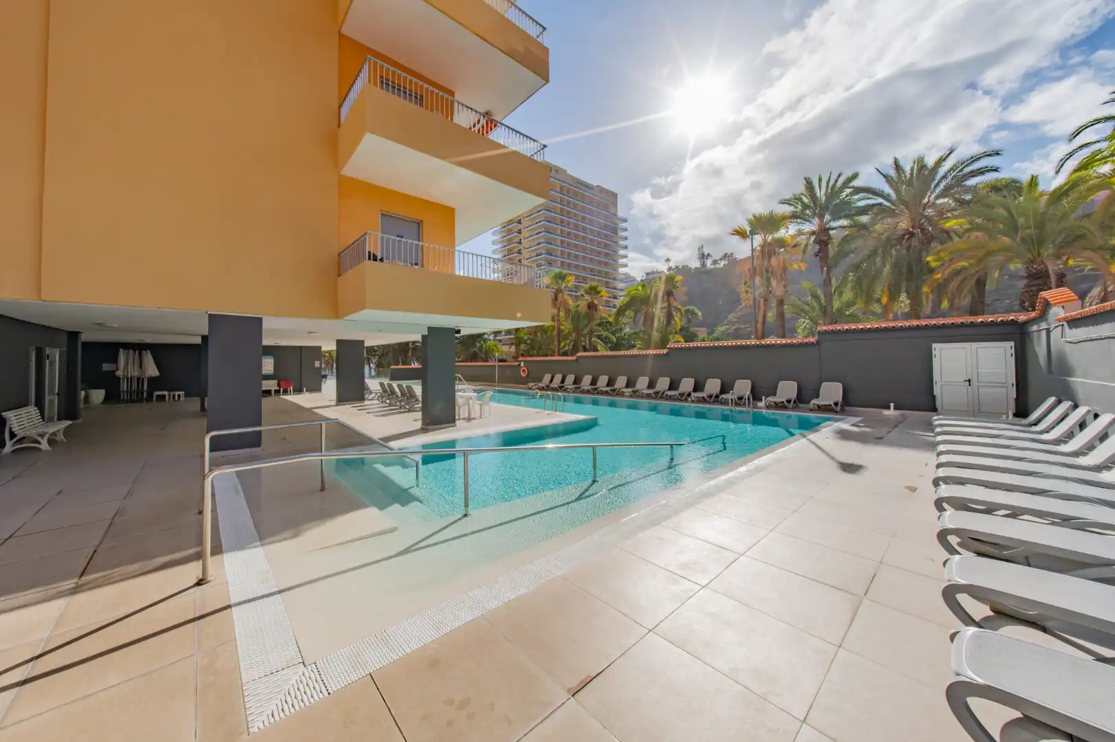 Swimming pool of Study for rent in Puerto de la Cruz  with Terrace, Furnished and Community pool