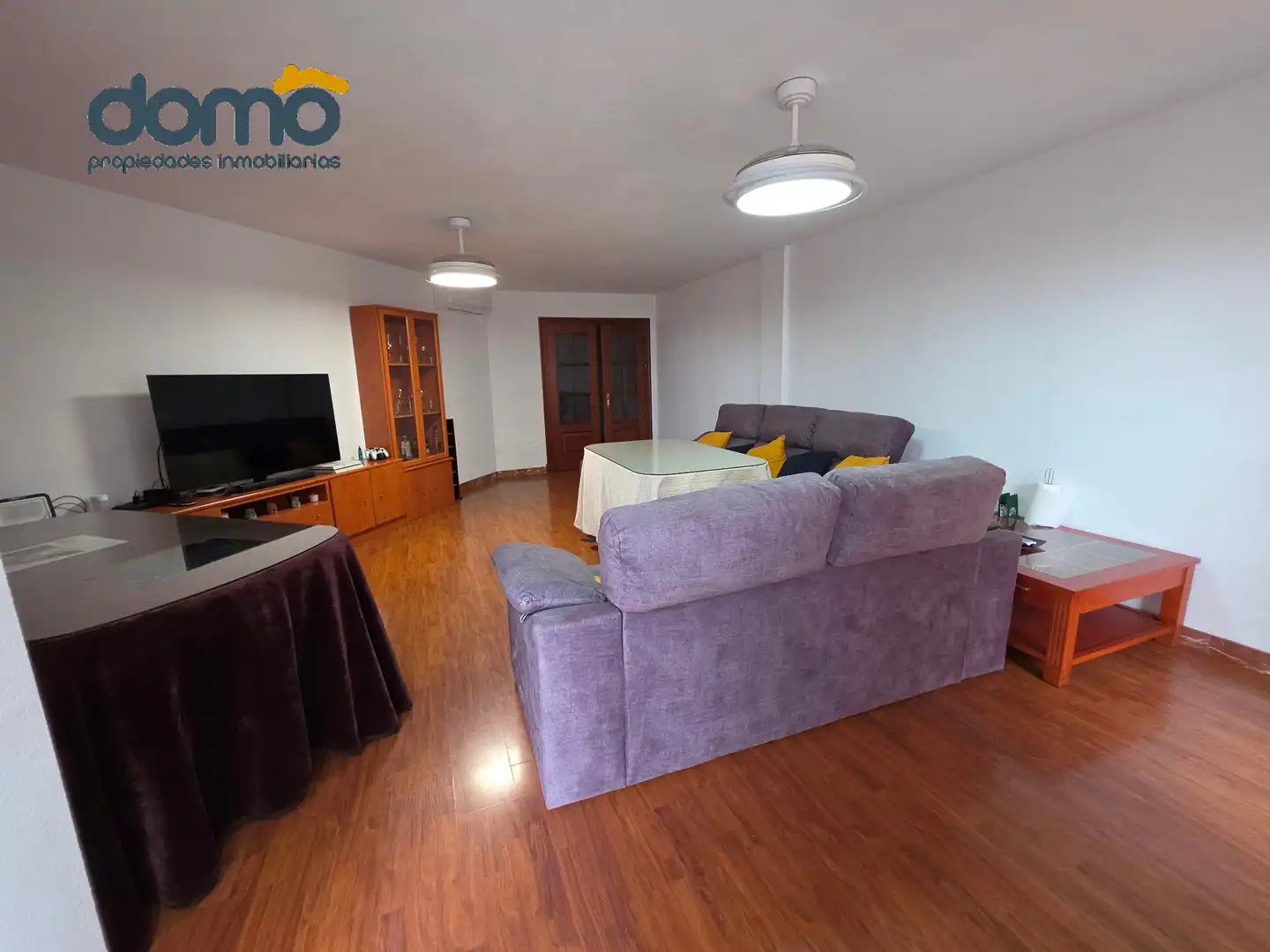 Living room of Flat for sale in El Ejido  with Air Conditioner, Parquet flooring and Terrace