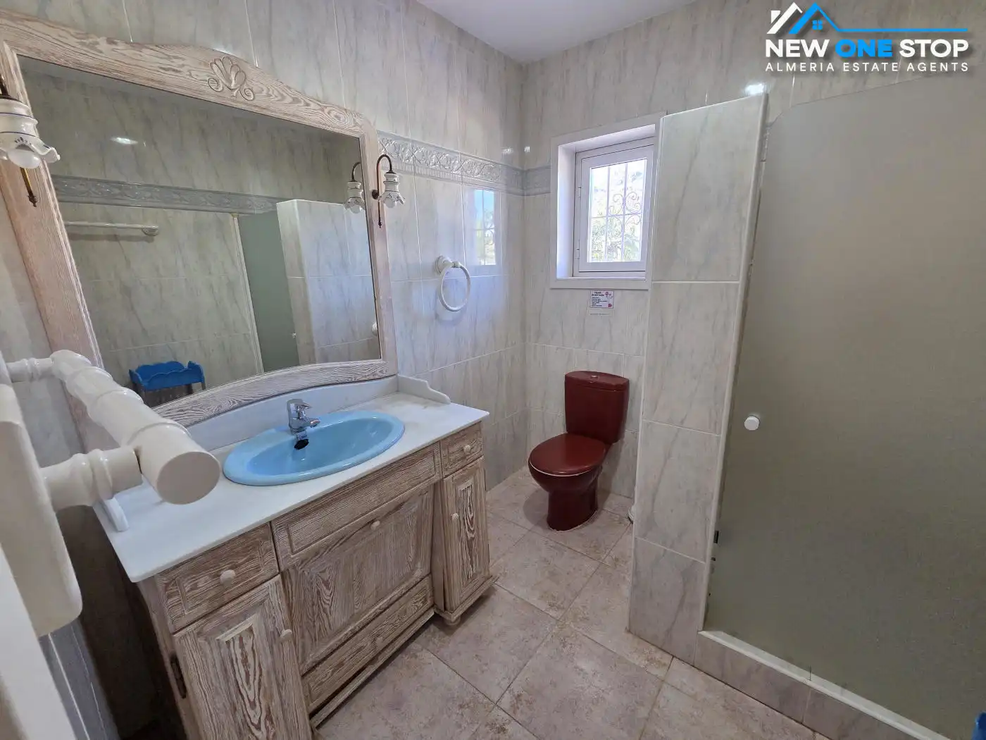 Baño de Casa o chalet en venta en Mojácar con Aire acondicionado, Calefacción y Jardín privado