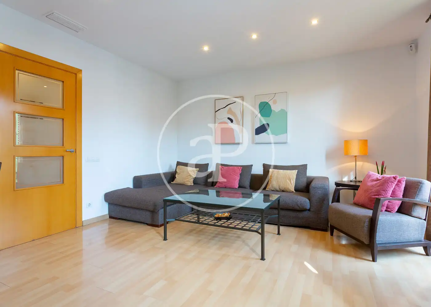 Sala de estar de Piso en venta en  Barcelona Capital con Aire acondicionado, Calefacción y Balcón