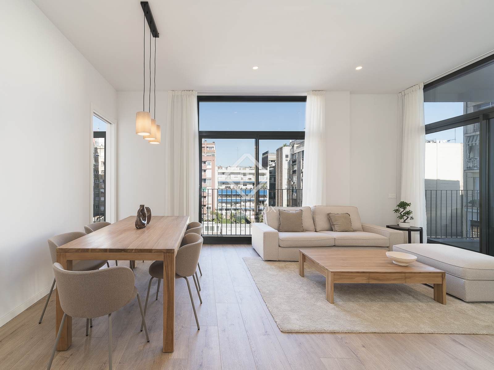Living room of Flat to rent in  Barcelona Capital  with Air Conditioner, Heating and Terrace