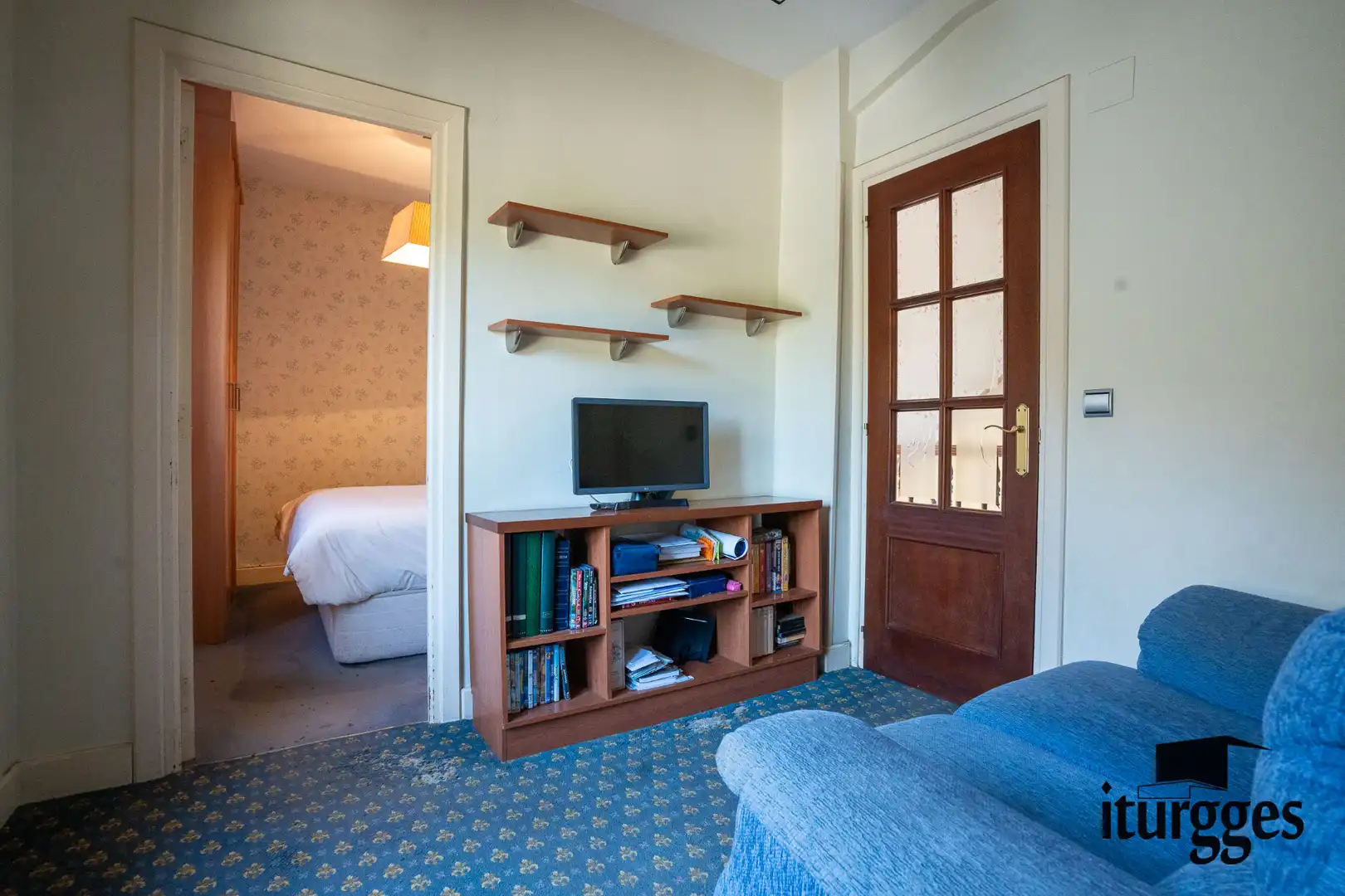 Sala de estar de Casa adosada en venta en Gernika-Lumo con Jardín privado, Amueblado y Horno