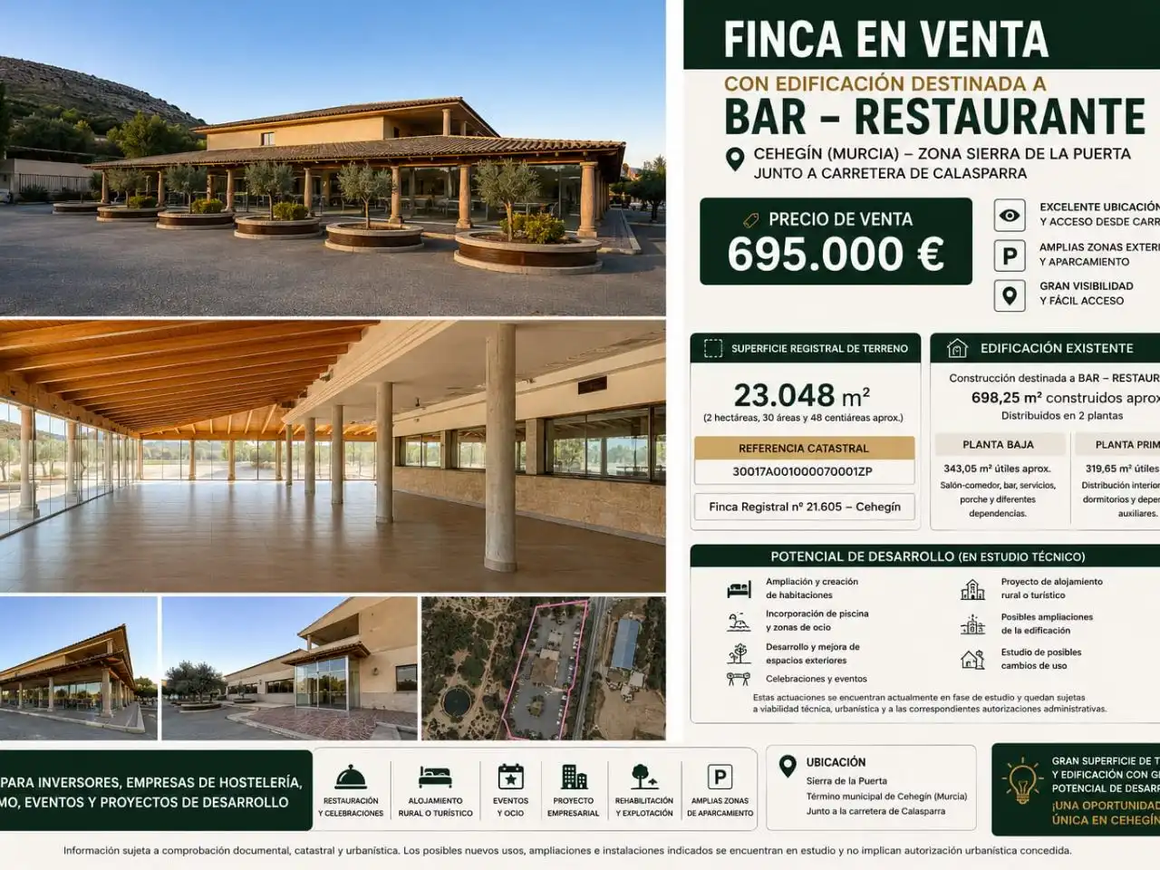 Terreno residencial en venta en Carretera de calasparra 3