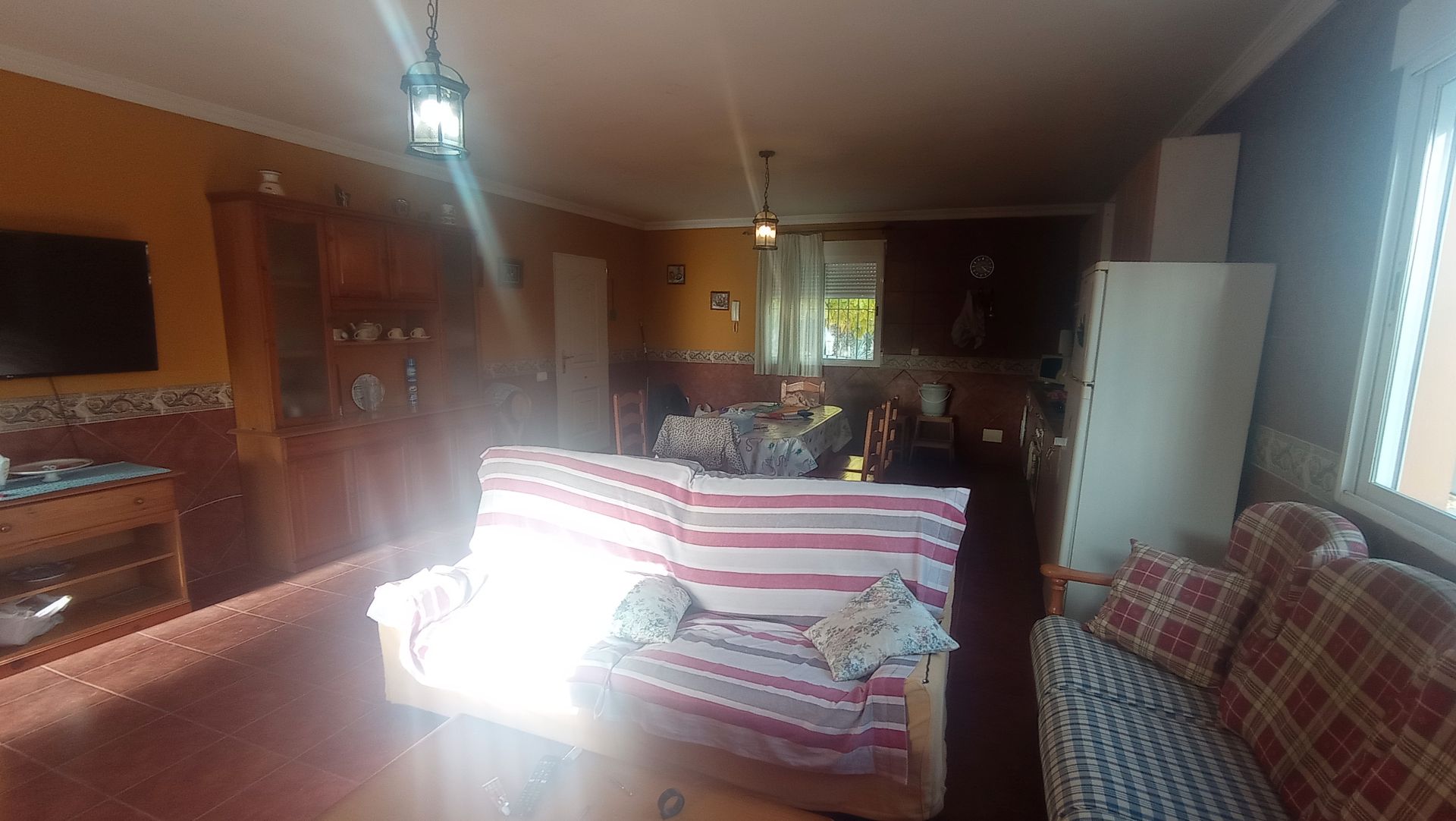 Living room of House or chalet for sale in Pozuelo de Calatrava  with Air Conditioner, Private garden and Storage room