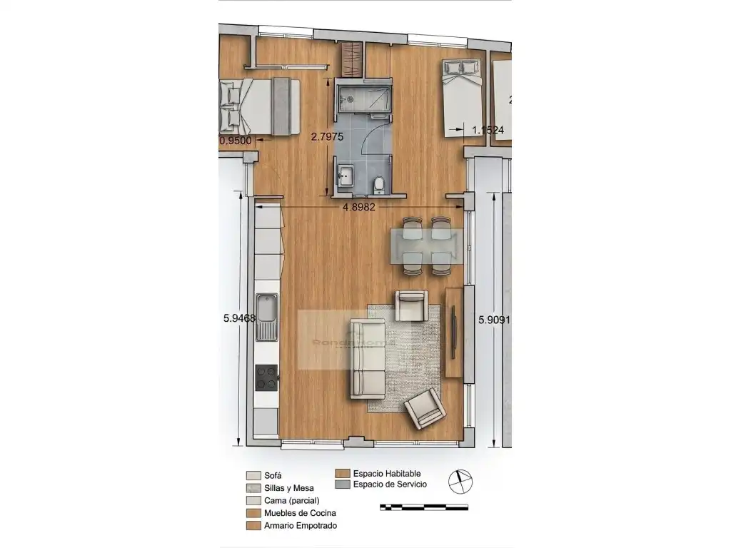Flat with pool to rent in Carretera Alora, imagen 11