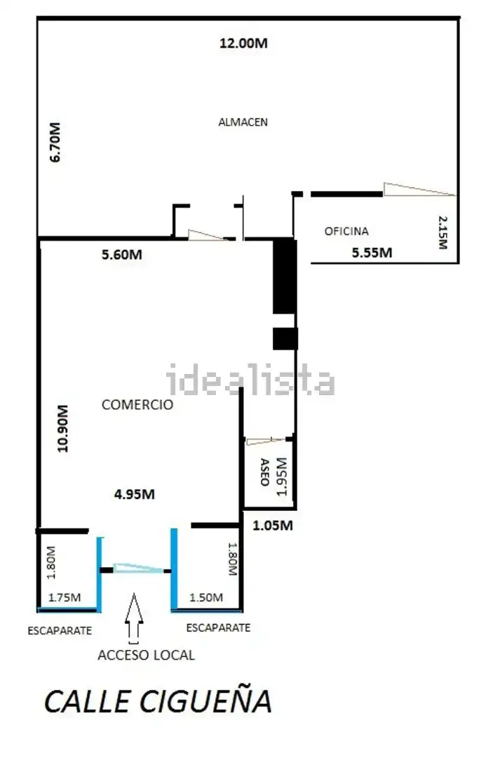Local comercial en alquiler en Calle la Cigüeña, imagen 2