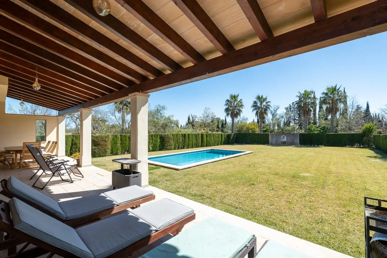 Terraza de Casa o chalet de alquiler en Binissalem con Aire acondicionado, Calefacción y Jardín privado