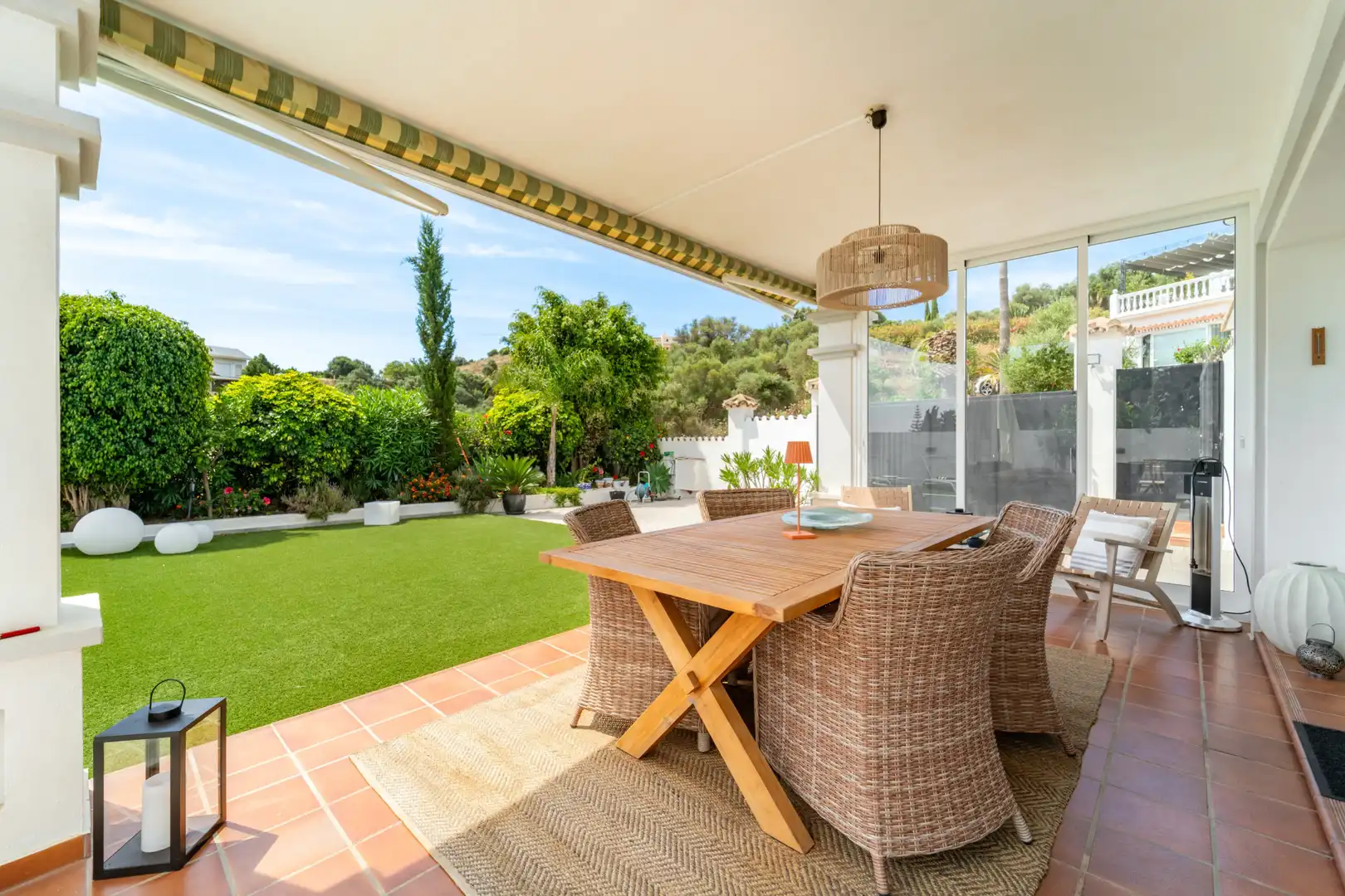 Terrassa de Casa o xalet en venda en Mijas amb Aire condicionat, Jardí privat i Terrassa