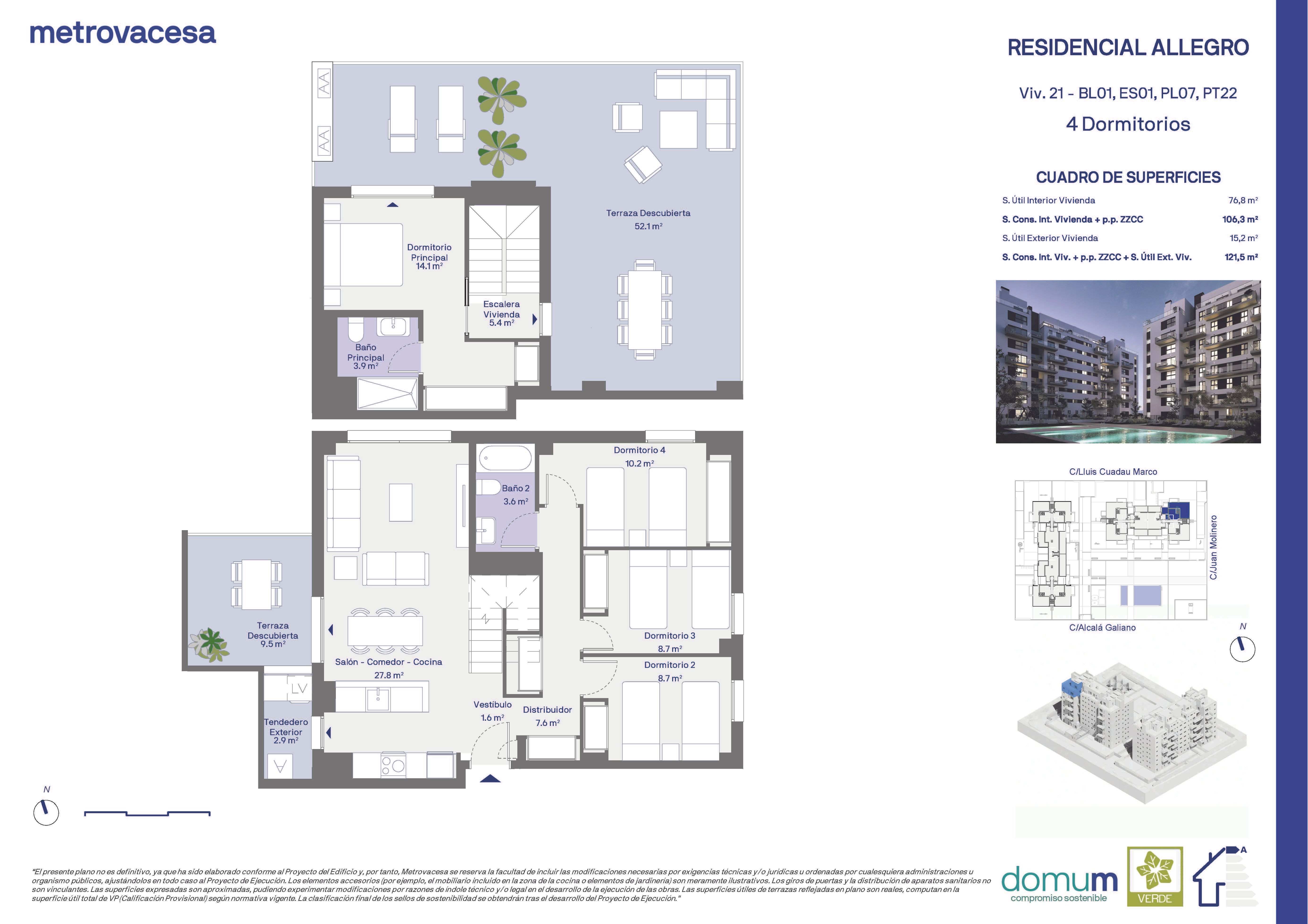 Àtic en venda a Alcalá Galiano, San José - Los Metales
