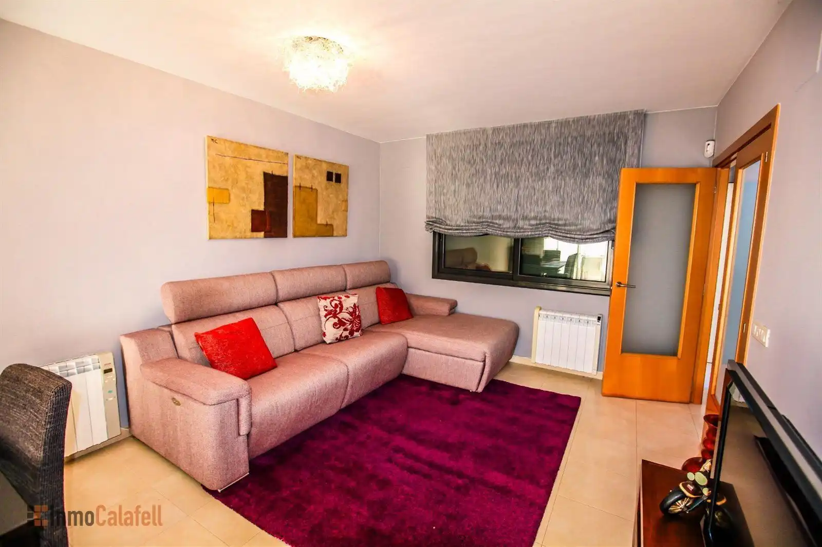 Wohnzimmer von Haus oder Chalet zur Miete in Calafell mit Klimaanlage, Heizung und Terrasse