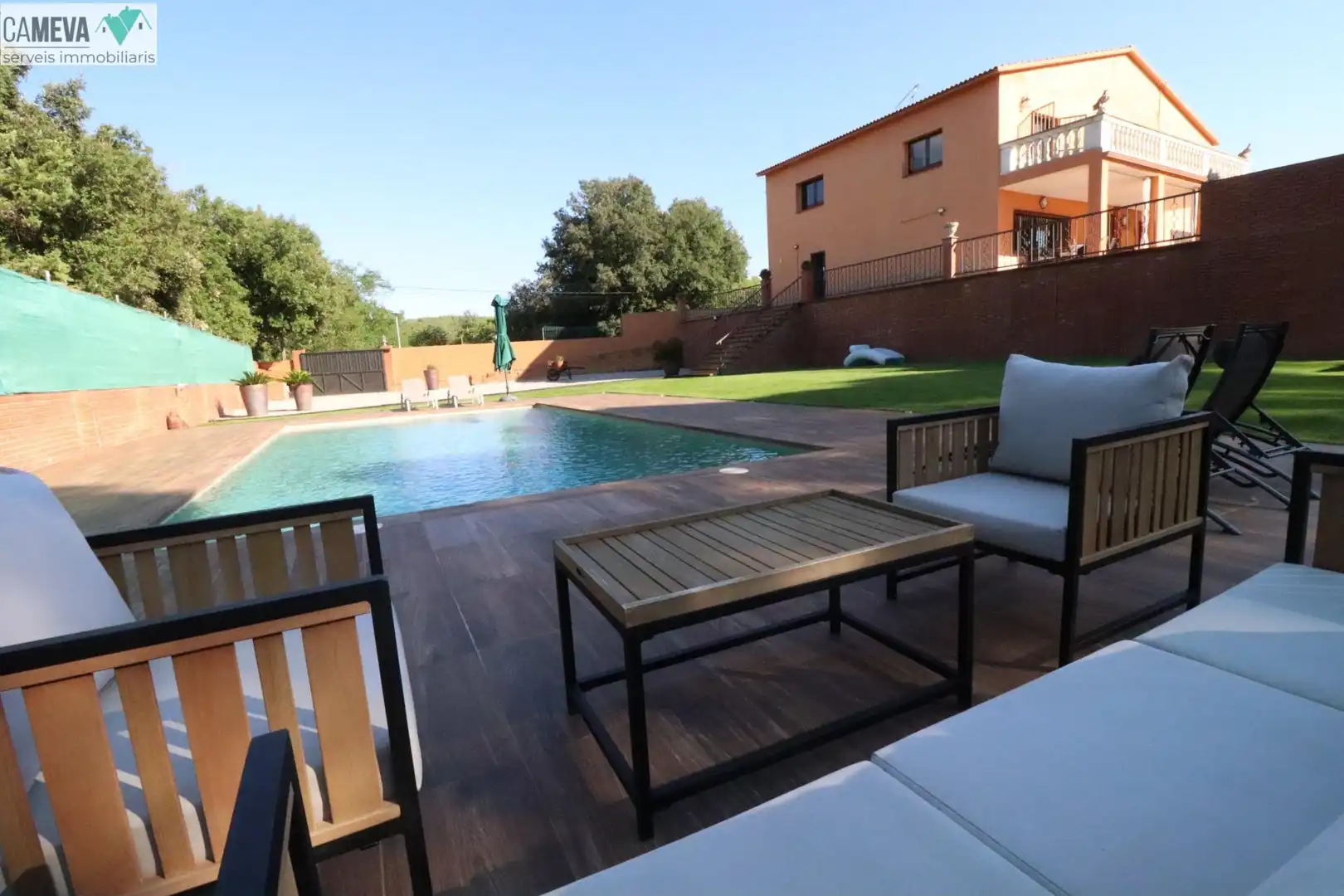Swimming pool of Houses for sale in Terrassa  with Heating, Private garden and Terrace