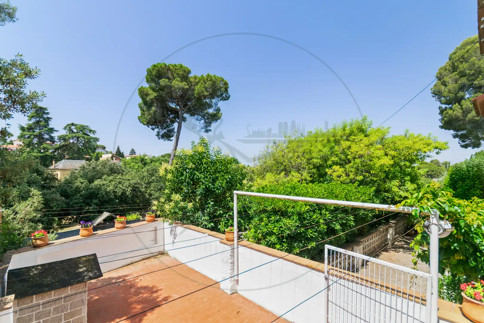 Garden of Houses for sale in Sant Cugat del Vallès  with Heating, Private garden and Parquet flooring