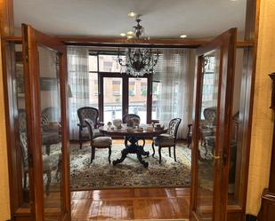 Dining room of Flat for sale in Oviedo   with Heating, Parquet flooring and Terrace