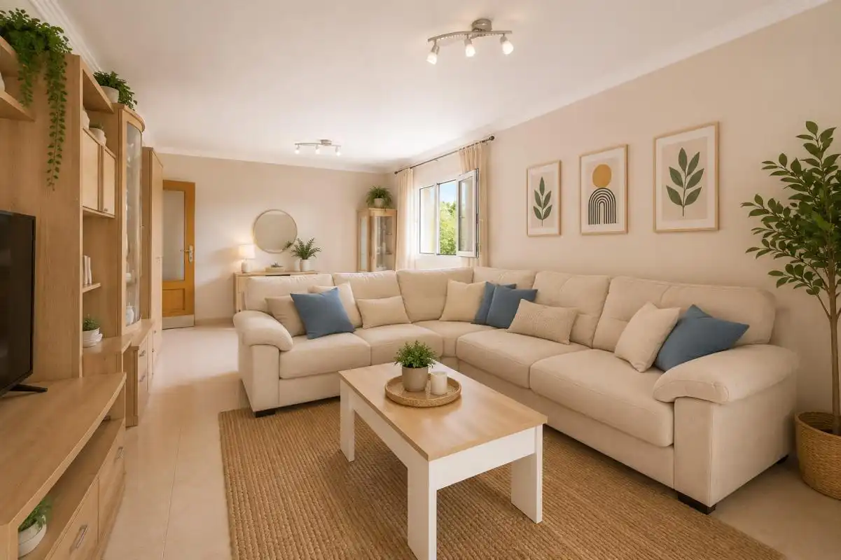 Sala de estar de Ático en venta en Eivissa con Calefacción, Terraza y Amueblado