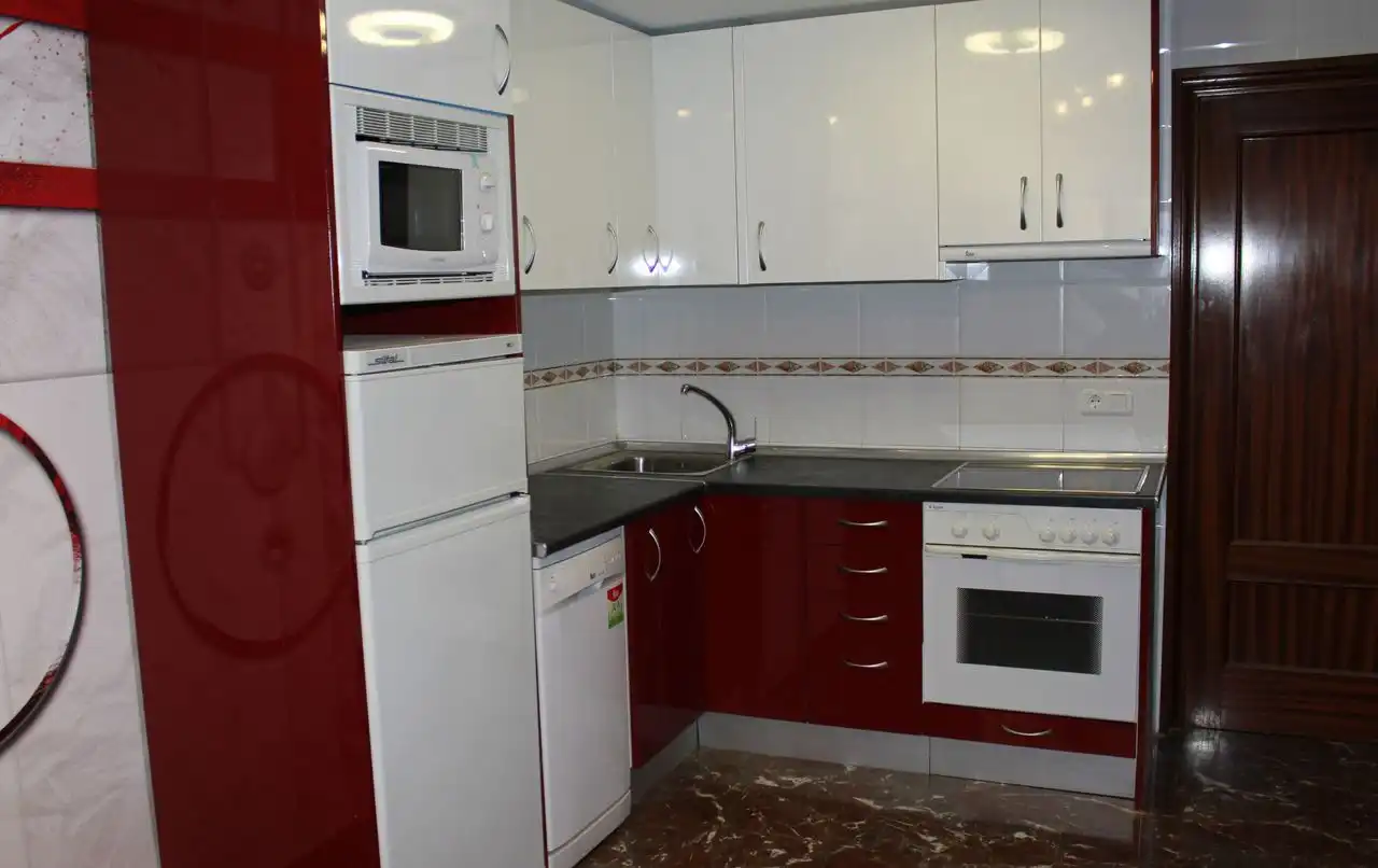 Kitchen of Apartments for rent in Zaragoza  with Heating, Terrace and Furnished