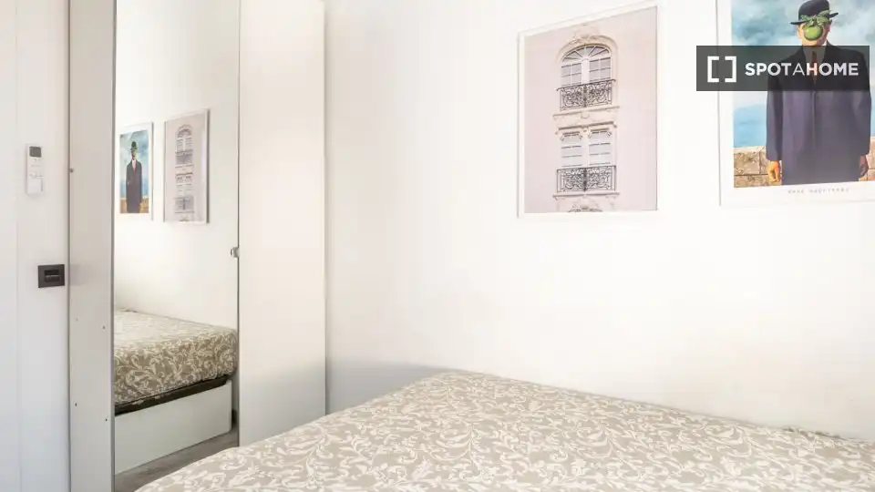 Habitación de Piso para compartir en Barcelona con Aire acondicionado, Calefacción y Amueblado
