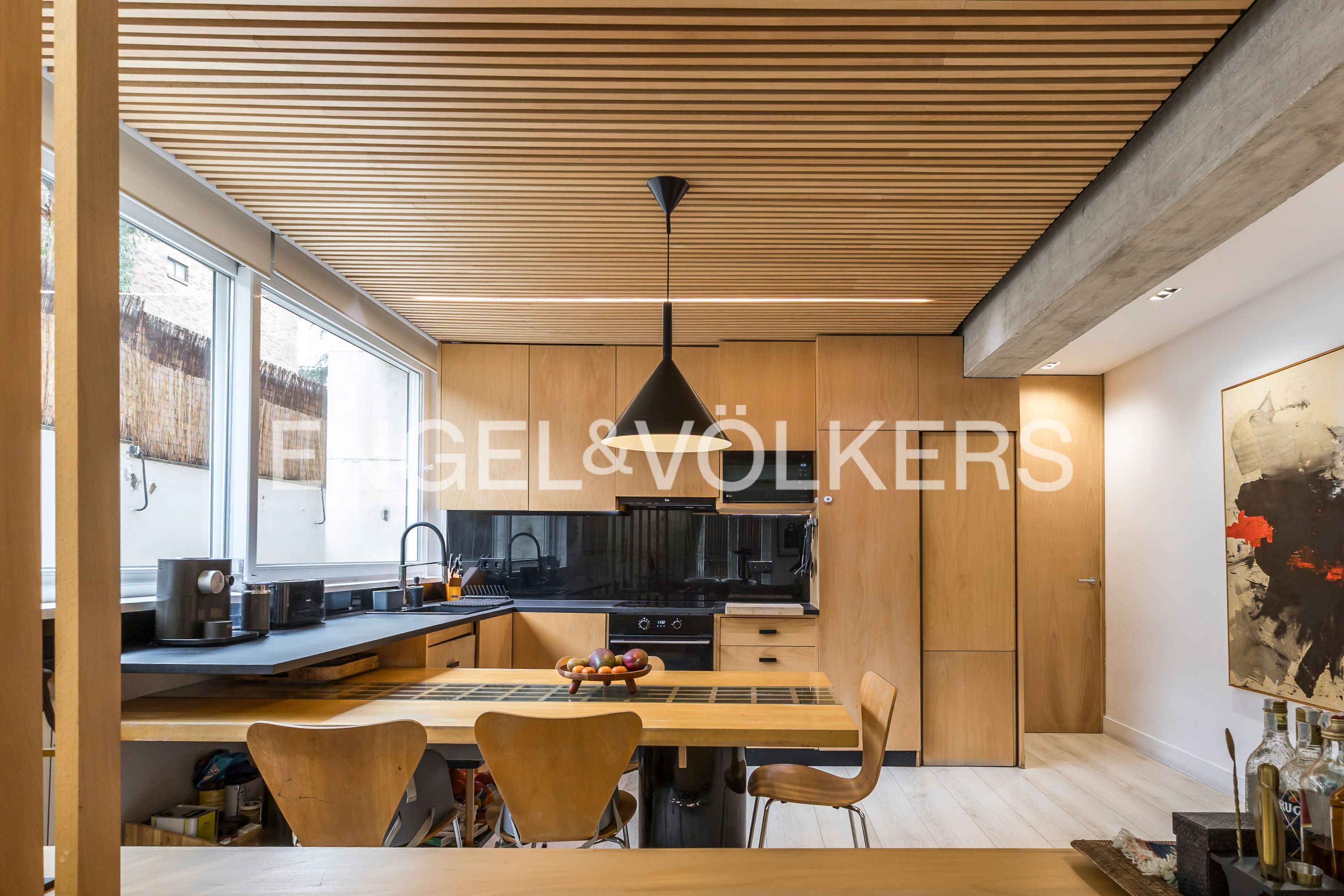 Kitchen of Flat for sale in  Madrid Capital  with Air Conditioner, Heating and Terrace