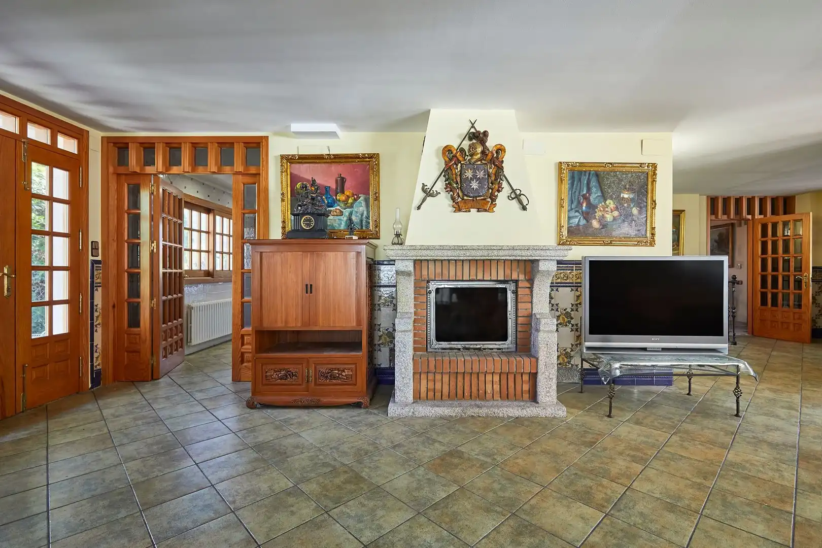 Sala de estar de Casa o chalet en venta en Sant Fost de Campsentelles con Calefacción, Jardín privado y Terraza