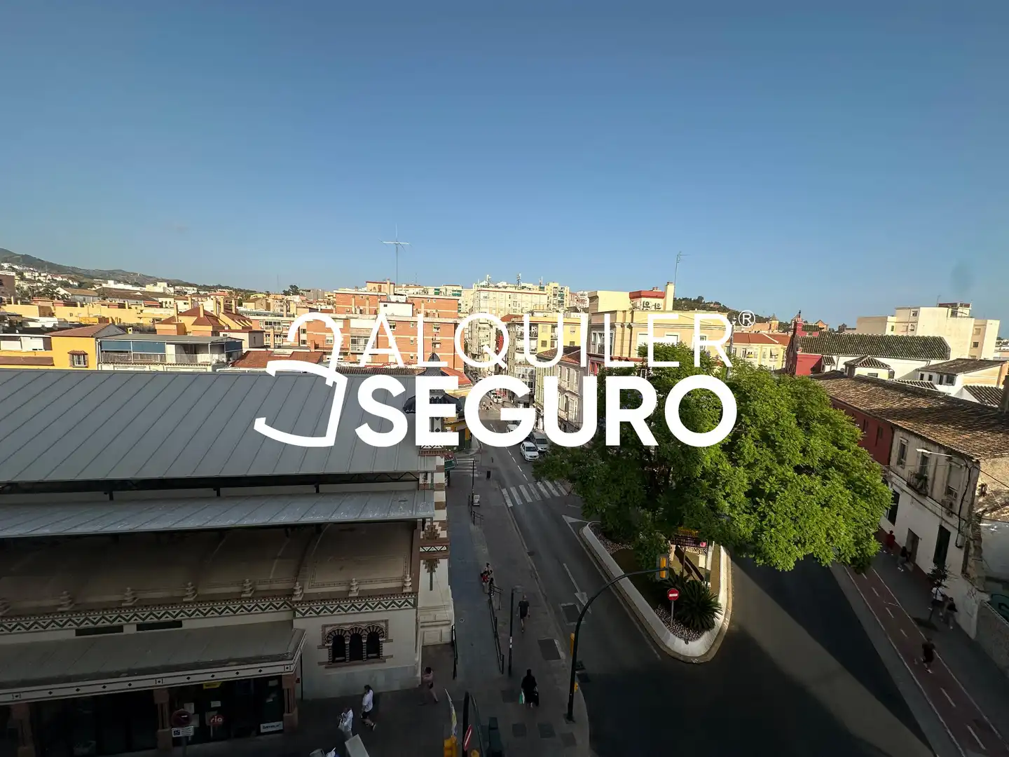 Außenansicht von Wohnung zur Miete in Málaga mit Klimaanlage, Terrasse und Möbliert