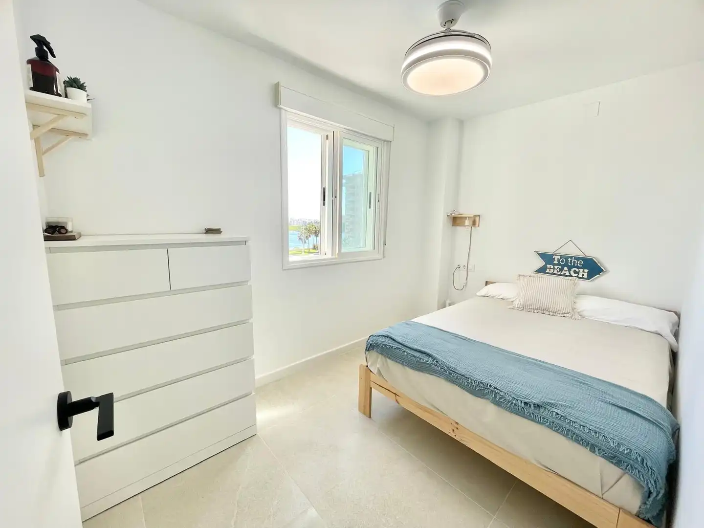 Bedroom of Apartments for rent in La Manga del Mar Menor  with Air Conditioner, Heating and Terrace