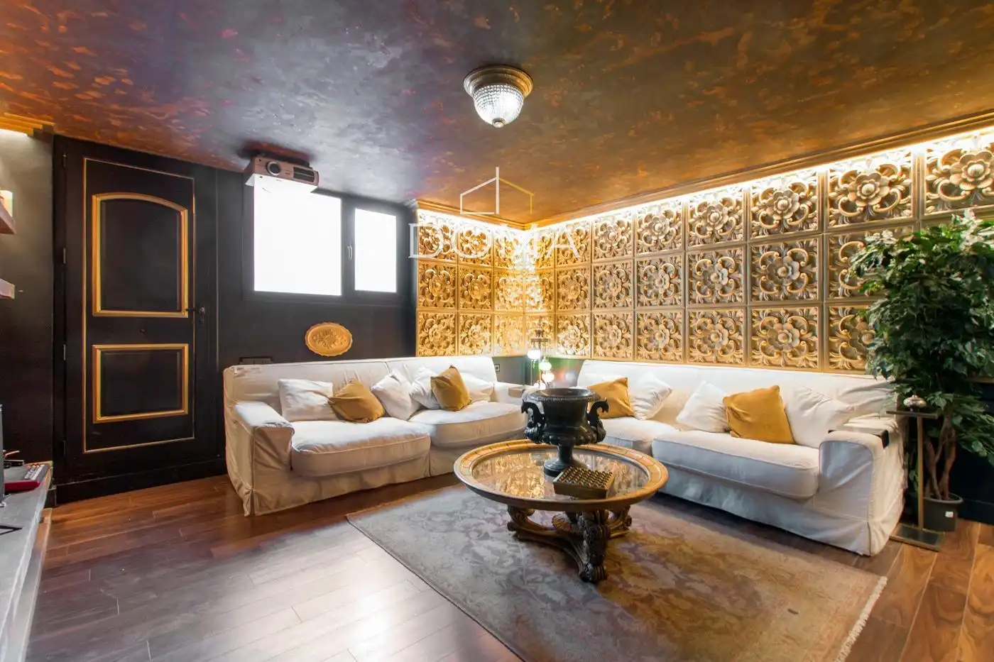 Sala de estar de Casa adosada en venta en Esplugues de Llobregat con Aire acondicionado, Calefacción y Terraza