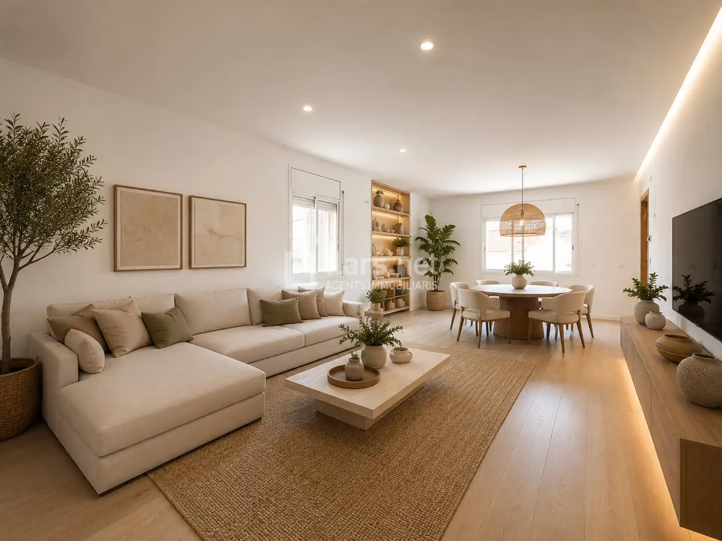 Sala d'estar de Casa o xalet en venda en Sant Pere de Ribes amb Aire condicionat, Jardí privat i Terrassa