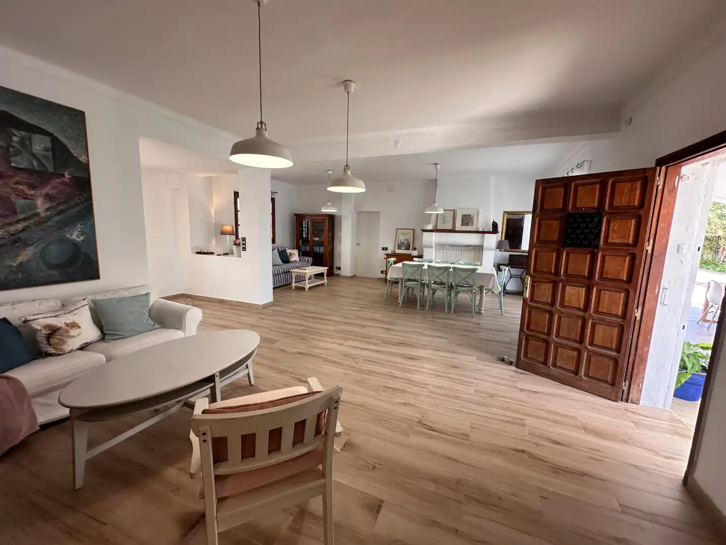 Wohnzimmer von Haus oder Chalet zum Verkauf in Mont-roig del Camp mit Klimaanlage, Heizung und Privatgarten