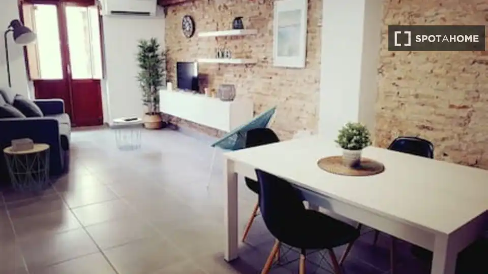 Sala de estar de Piso de alquiler en Valencia con Aire acondicionado, Calefacción y Amueblado