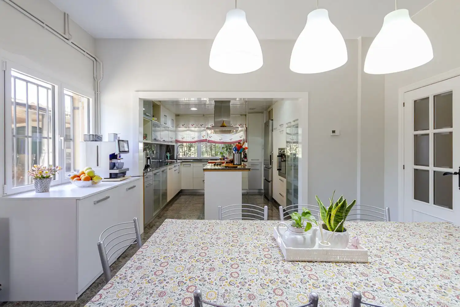 Kitchen of Houses for sale in Sant Martí Sarroca  with Air Conditioner, Heating and Terrace