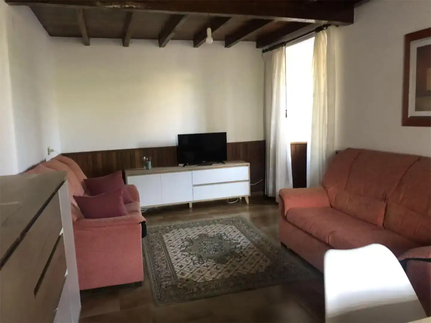 Sala d'estar de Casa adosada en venda en Foz