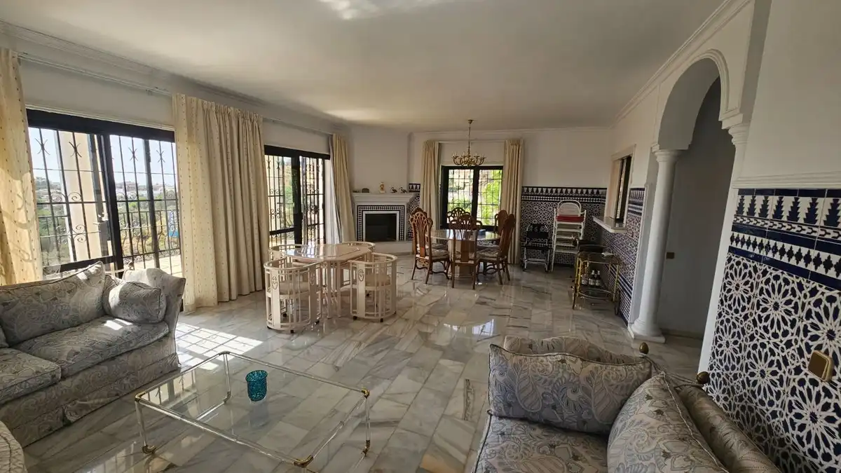 Comedor de Casa o chalet en venta en Mijas con Aire acondicionado, Calefacción y Jardín privado