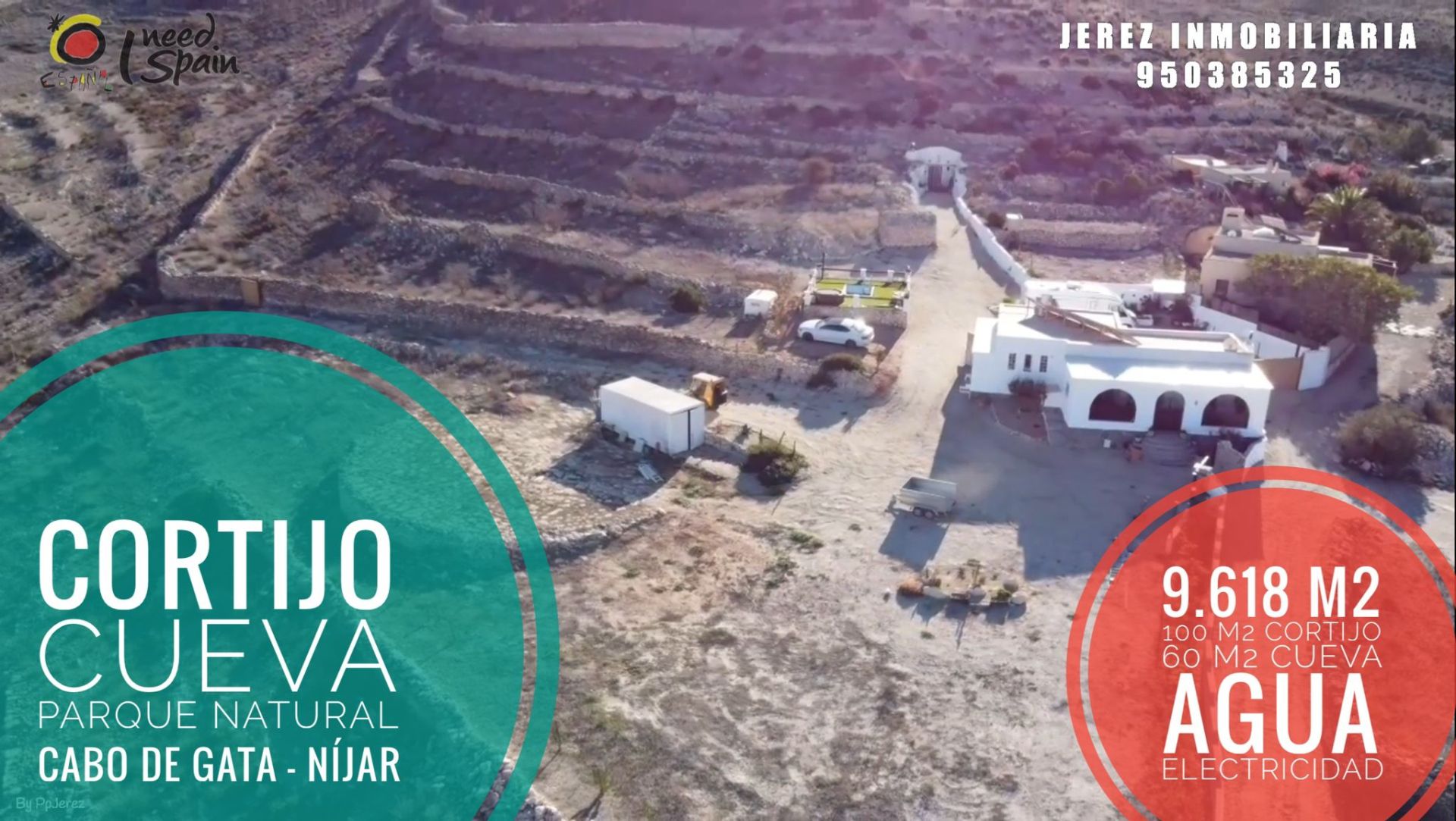 Vista exterior de Finca rústica en venta en Níjar con Jardín privado, Terraza y Piscina
