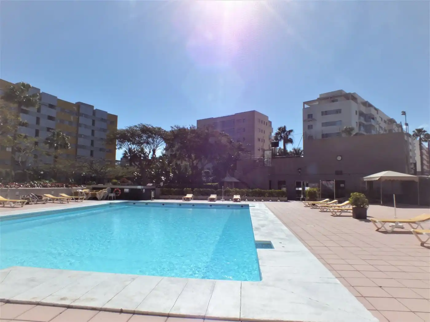 Schwimmbecken von Wohnung zum Verkauf in Las Palmas de Gran Canaria mit Privatgarten, Terrasse und Möbliert