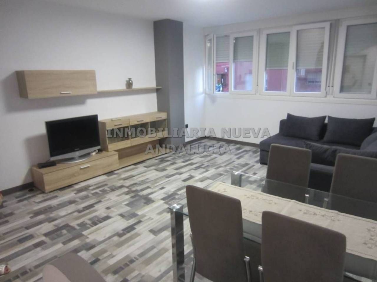 Sala d'estar de Pis de lloguer en  Almería Capital amb Aire condicionat i Moblat