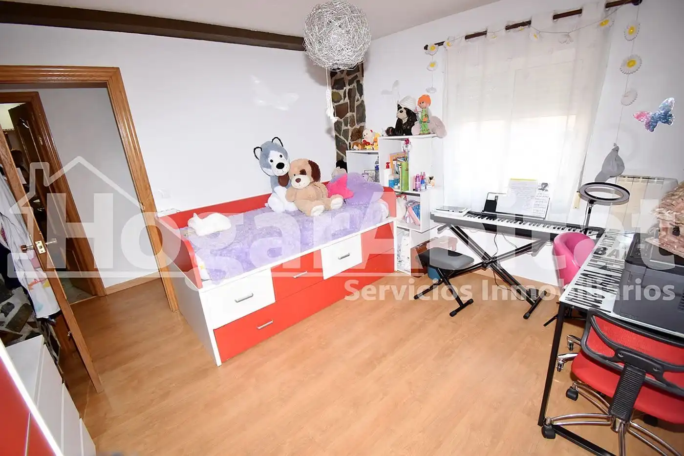 Schlafzimmer von Wohnung zum Verkauf in Xirivella mit Klimaanlage, Parkett und Balkon