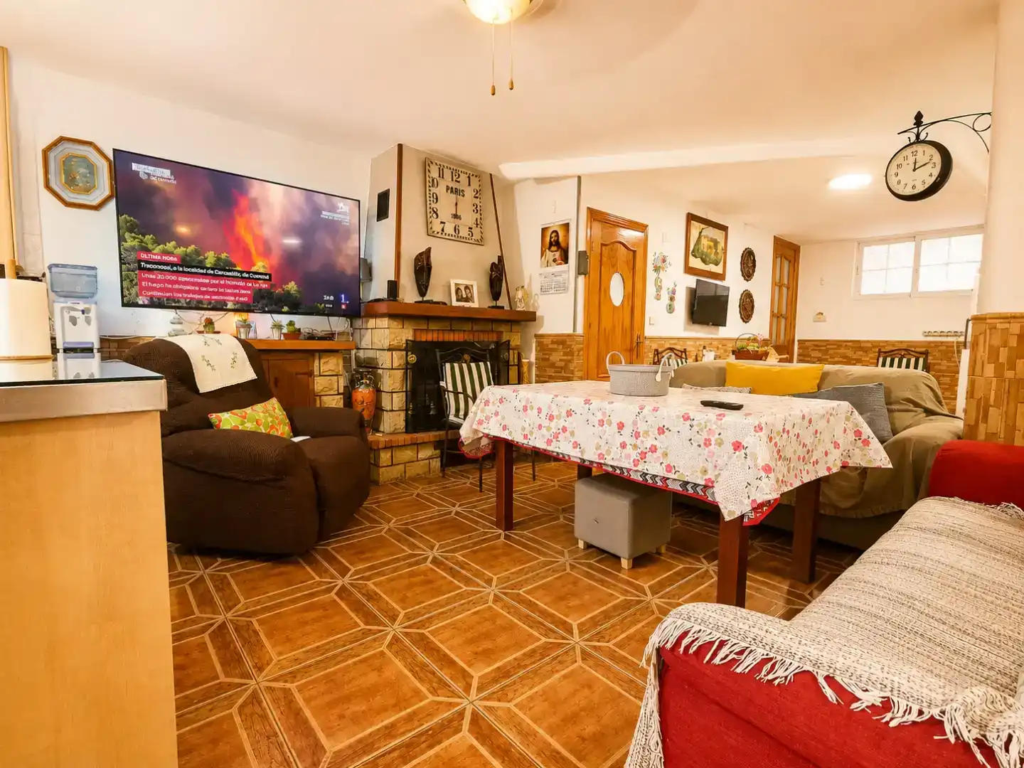 Sala d'estar de Casa adosada en venda en Cijuela amb Aire condicionat
