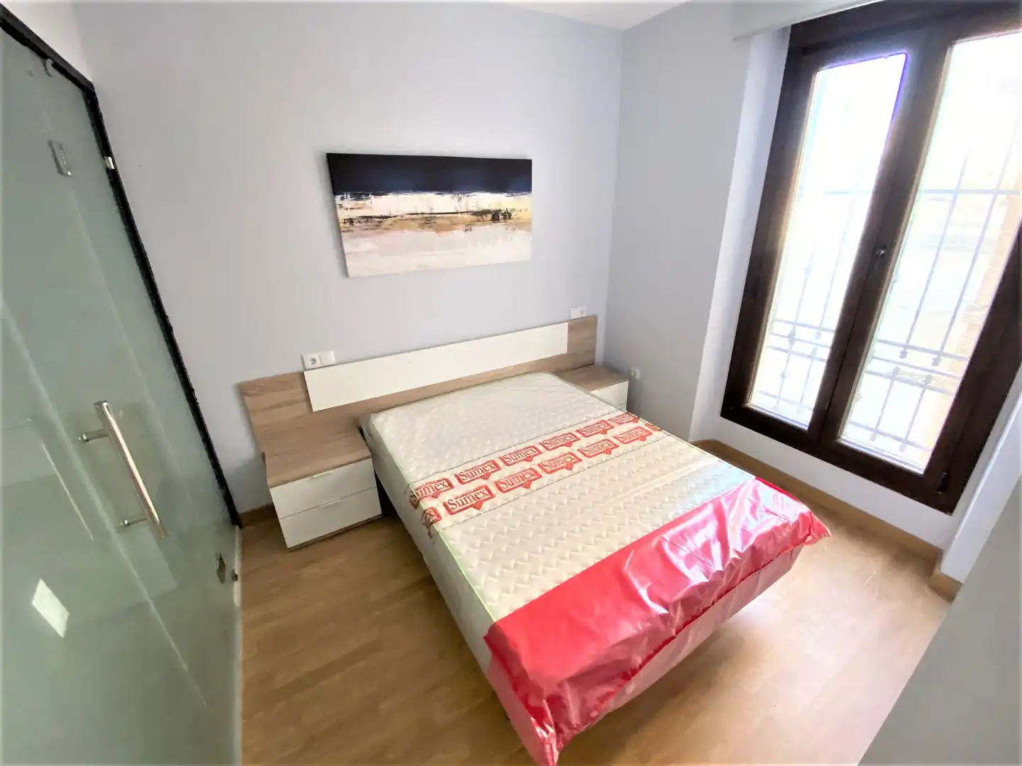 Bedroom of Apartments for rent in Cáceres  with Air Conditioner and Furnished