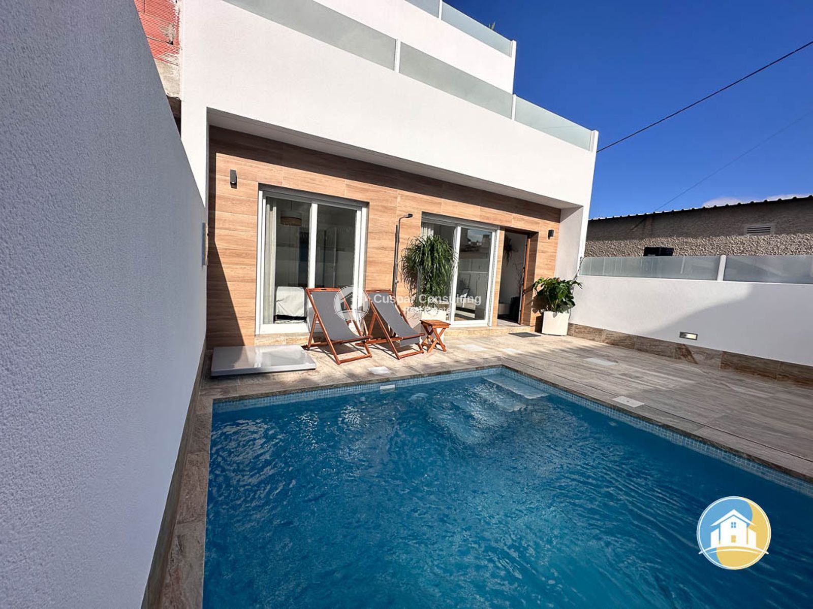 Piscina de Casa adosada en venda en  Murcia Capital amb Calefacció, Terrassa i Traster