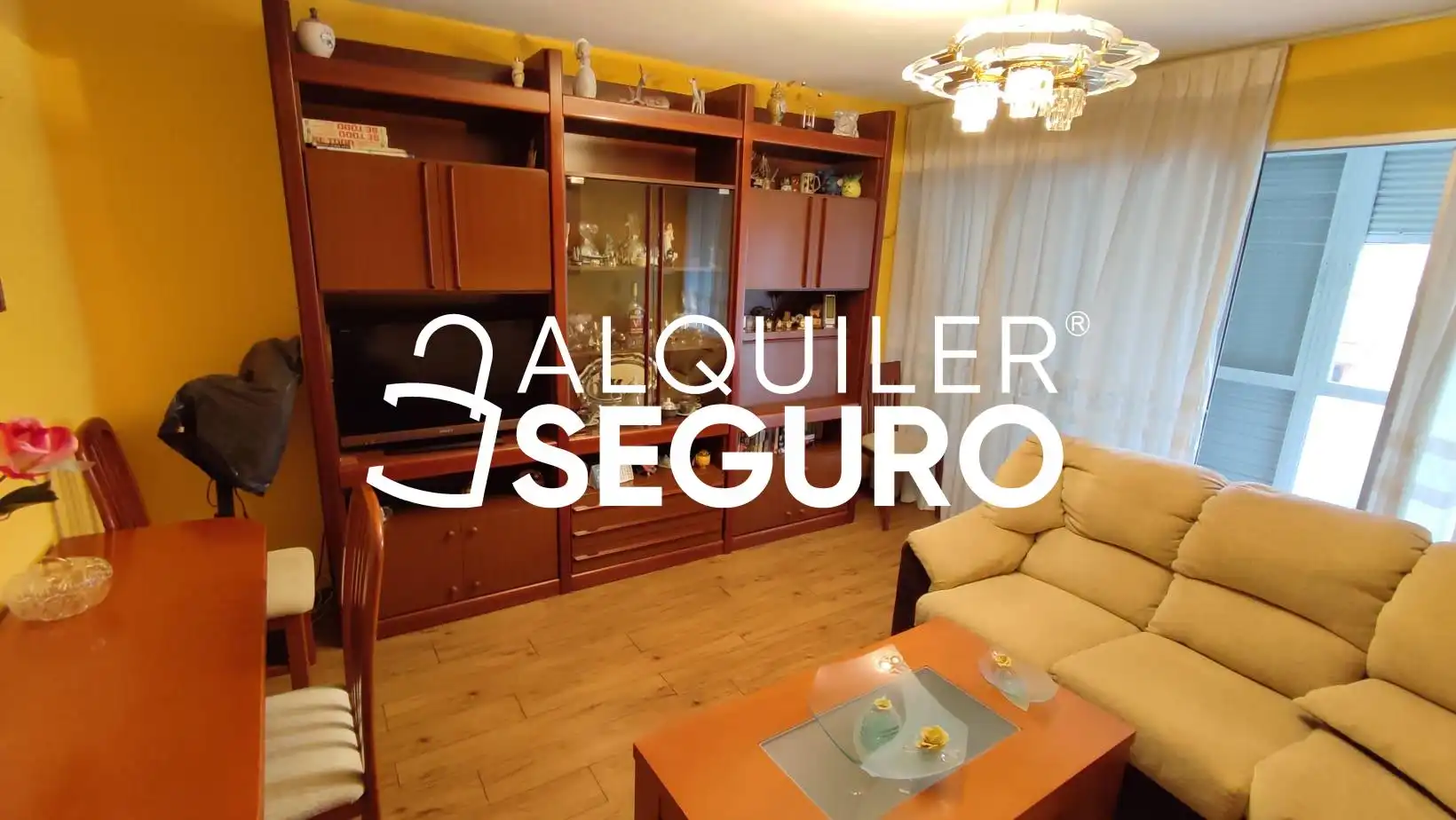 Wohnzimmer von Wohnung zur Miete in Madrid mit Heizung, Terrasse und Möbliert