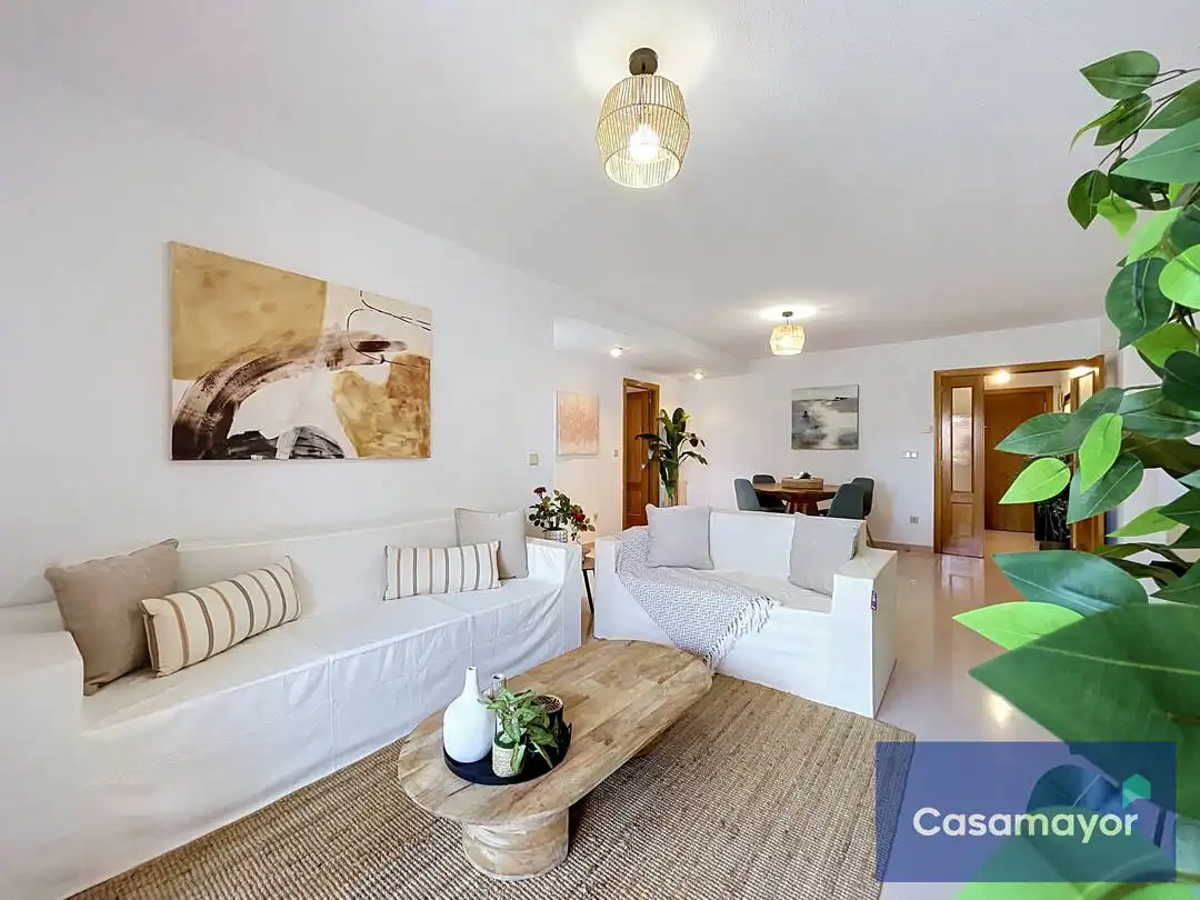 Sala d'estar de Pis en venda en Alicante / Alacant amb Jardí privat, Terrassa i Traster