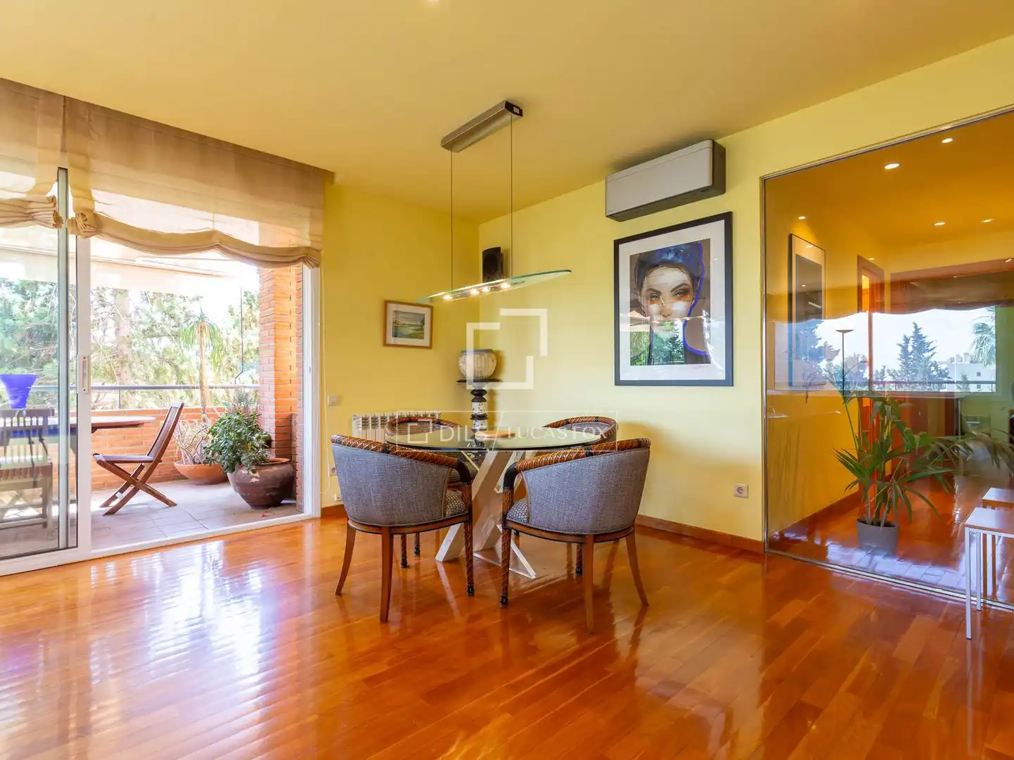 Dining room of Flat for sale in Esplugues de Llobregat  with Air Conditioner, Heating and Private garden