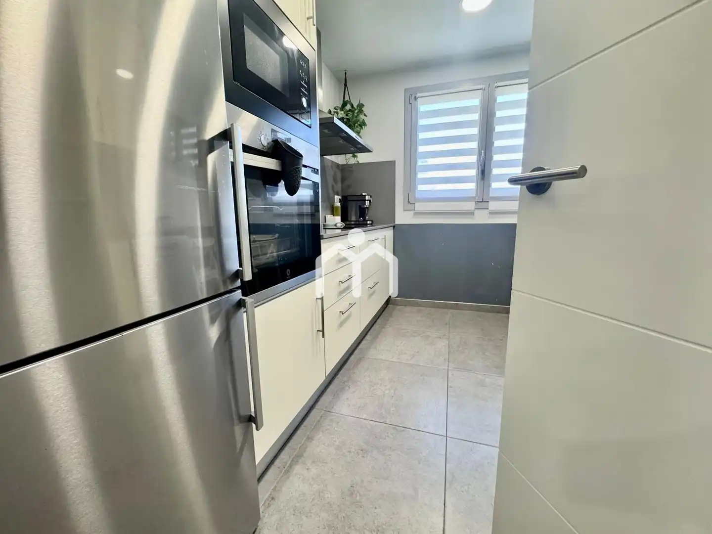 Kitchen of Flat for sale in Badalona  with Air Conditioner, Heating and Parquet flooring