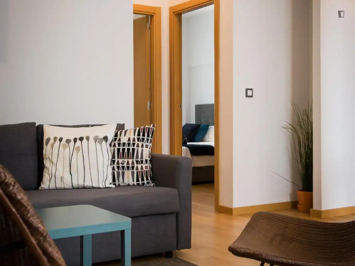 Wohnzimmer von Wohnungen zur Miete in Málaga mit Klimaanlage, Heizung und Möbliert