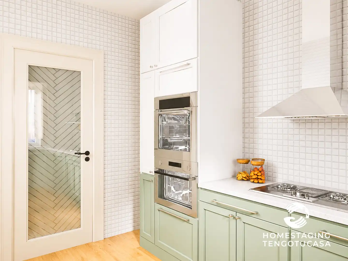 Cocina de Piso en venta en Madrid con Terraza, Amueblado y Horno