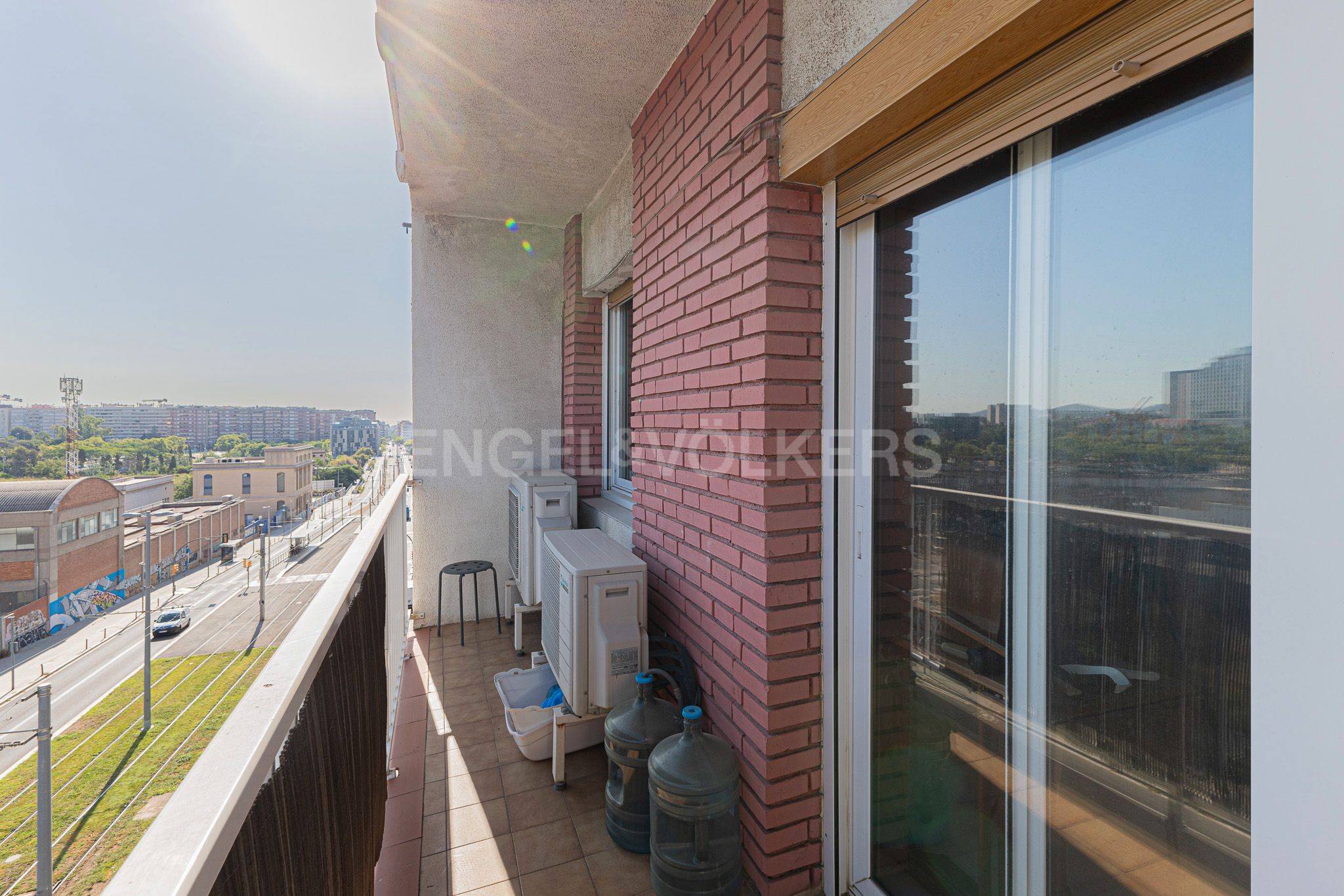 Balcony of Apartment for sale in L'Hospitalet de Llobregat  with Air Conditioner, Heating and Balcony