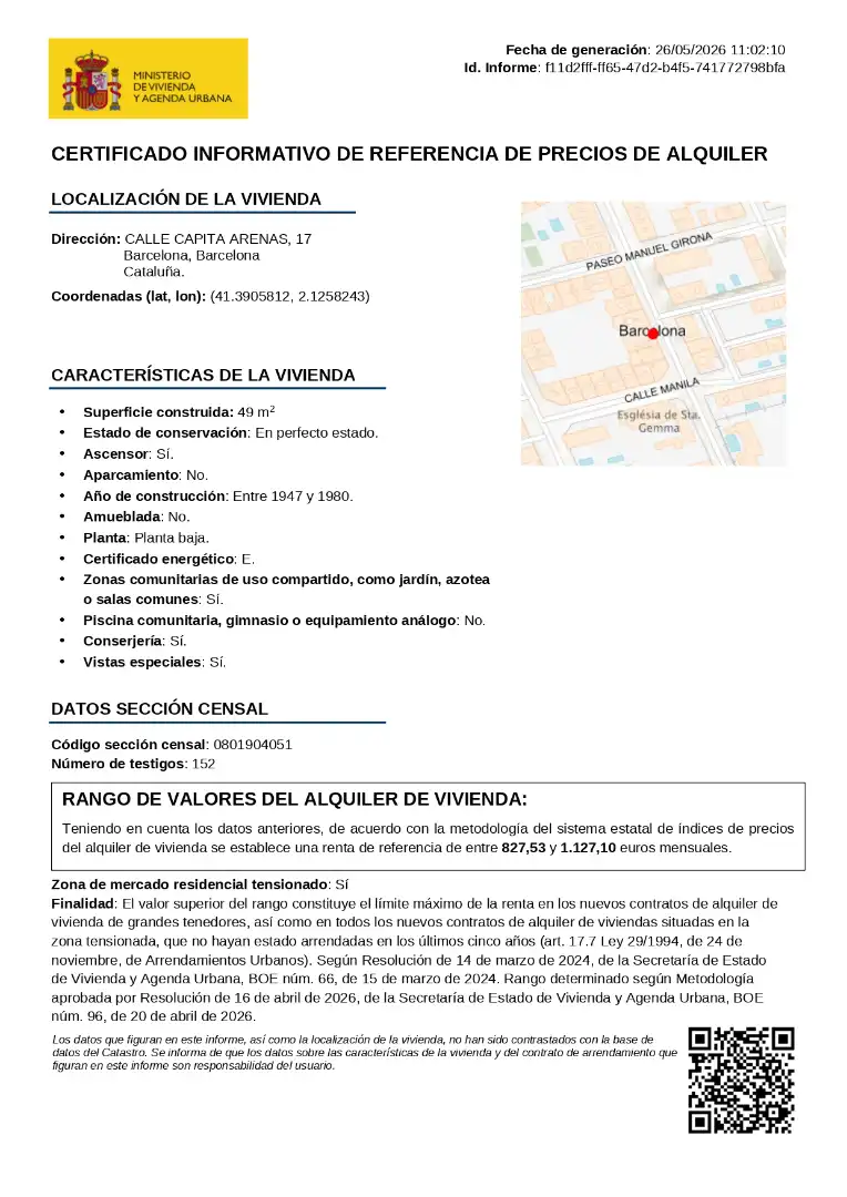 Piso de alquiler en Calle del Capitán Arenas, 17, Pedralbes
