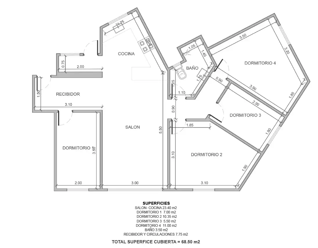 Flat for sale in Cornellà de Llobregat  with Air Conditioner, Heating and Parquet flooring