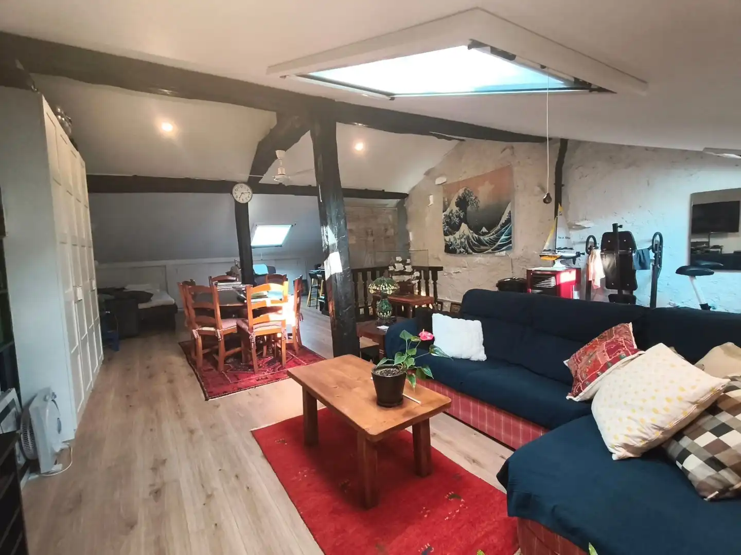 Sala de estar de Casa adosada en venta en Luena  con Calefacción y Jardín privado