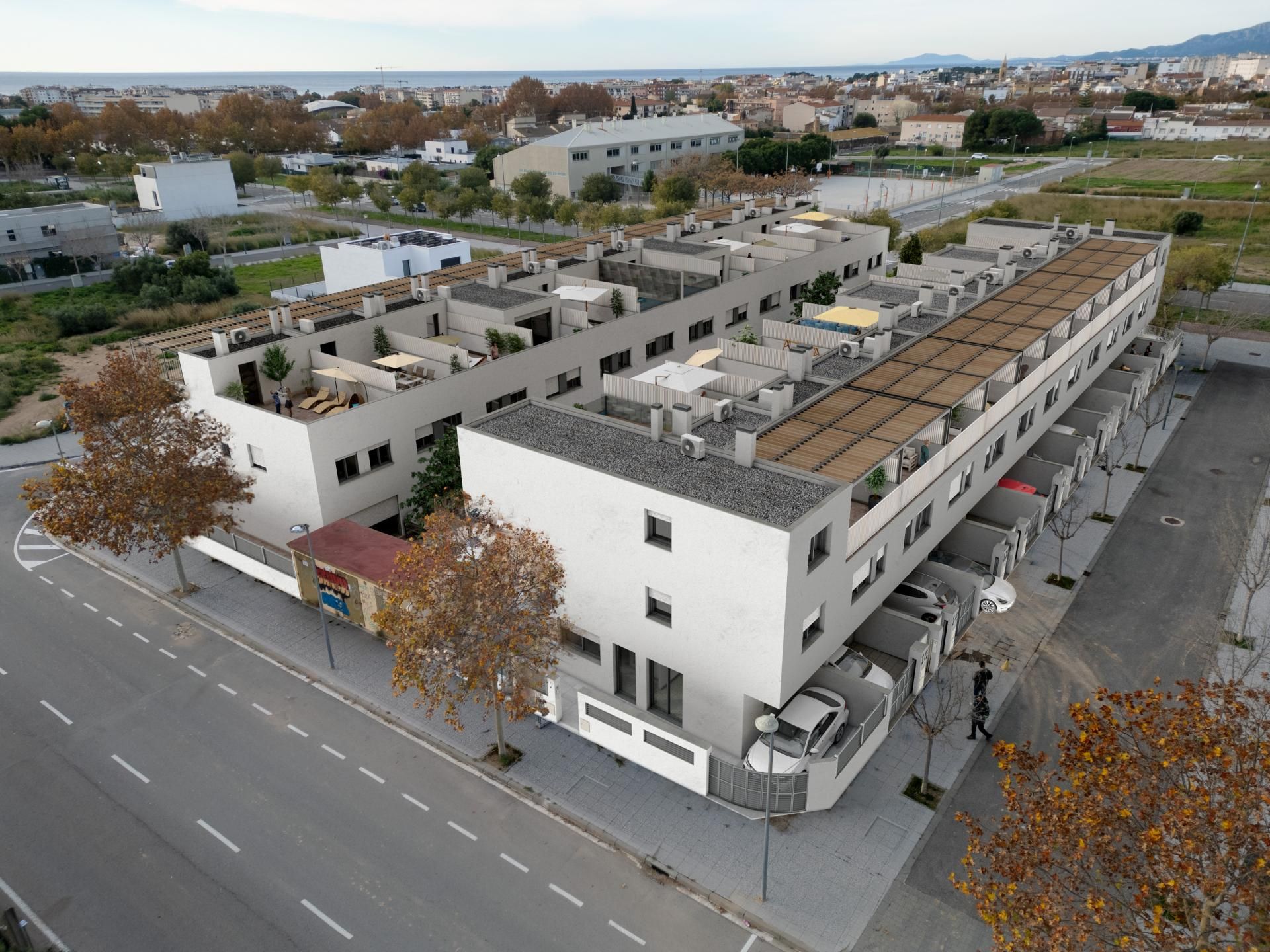 Vista exterior de Casa adosada en venta en Cambrils con Calefacción, Terraza y Balcón