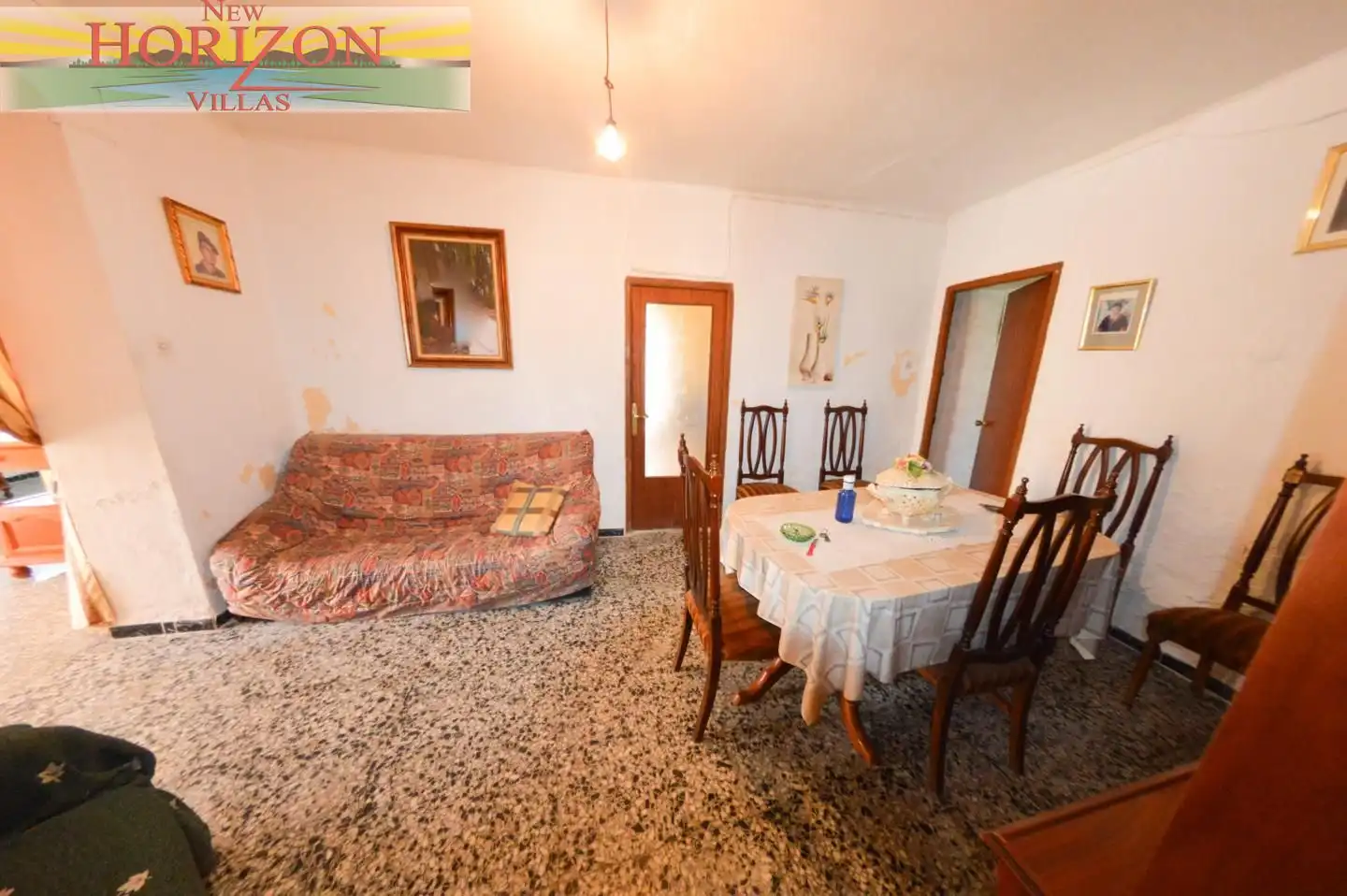 Sala d'estar de Casa o xalet en venda en Arboleas amb Calefacció, Jardí privat i Traster